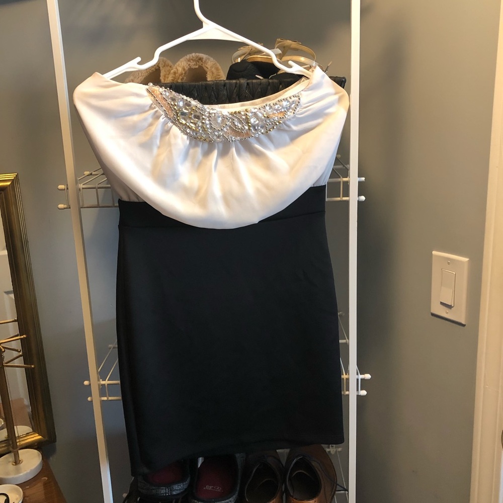 Charlotte Russe Dress/ Black and white/ Size M